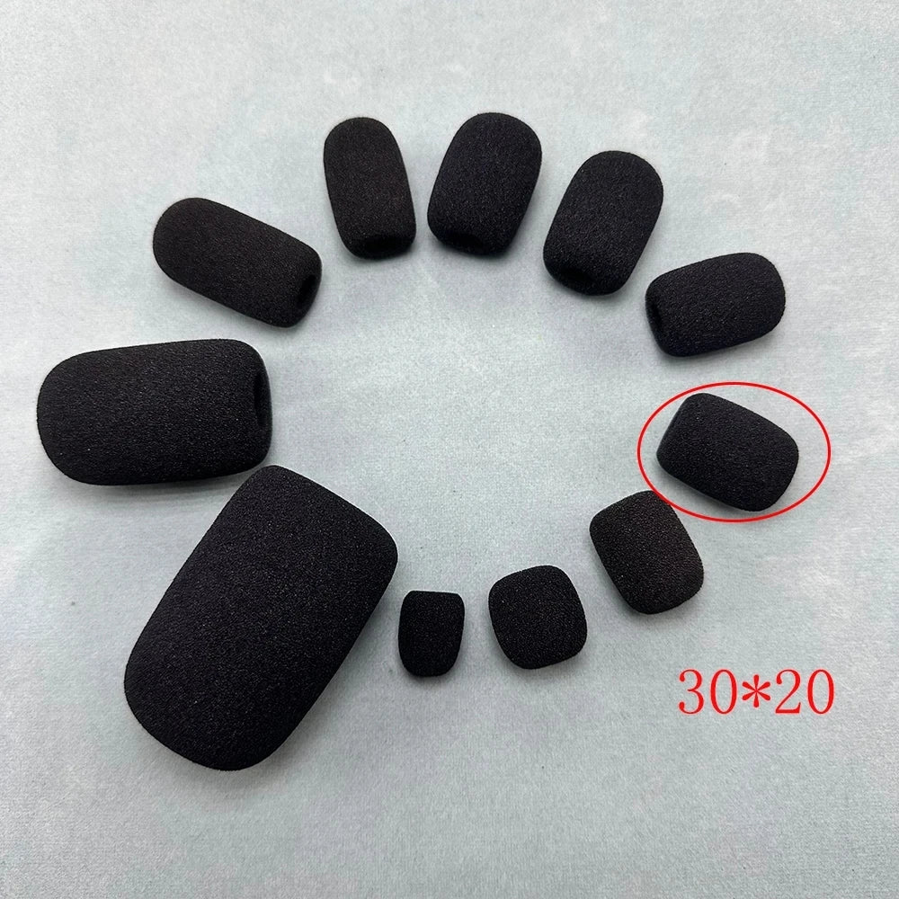 5 Pcs Small Foam Mini Microphone Covers for Headset Microphone Mic Cover for Headset Protection for Lavalier Microphones