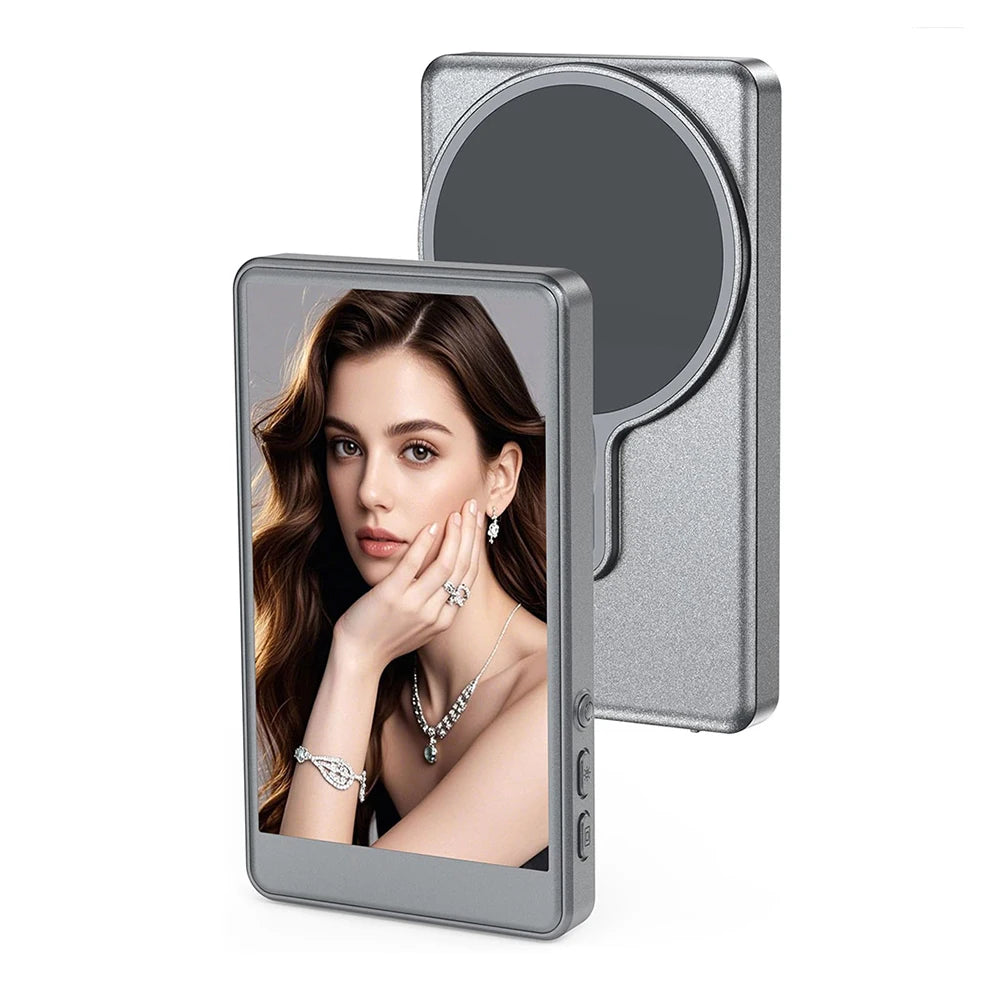 Magnetic Phone Vlog Selfie Monitor Screen Wireless Selfie Monitor Screen Rear Camera Monitor Video Recording Live Screen Monitor