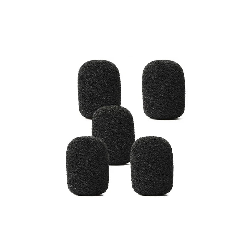 5 Pcs Small Foam Mini Microphone Covers for Headset Microphone Mic Cover for Headset Protection for Lavalier Microphones