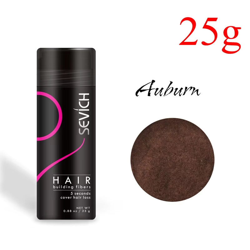 10 Colors Hair Fibers Keratin 25G Hair Building Fibers Thickening Spray Hair Loss Products Instant Regrowth Powders
