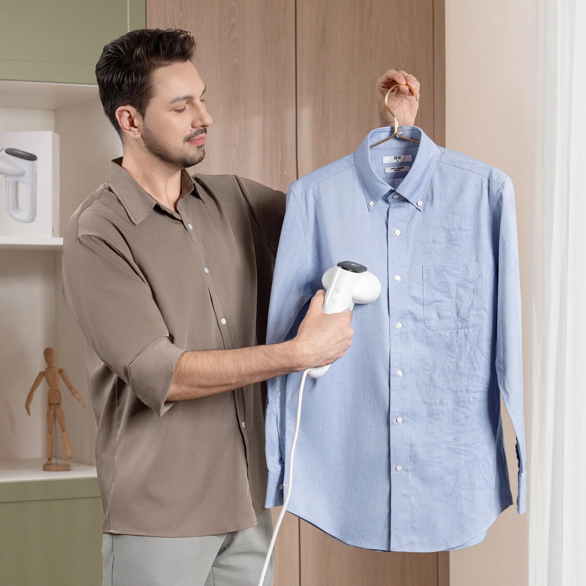 Magic 1 Portable Hand Held Ironing Wrinkle Fabric Steamer, 2300Pa Suction Vacuum Steamer&Iron,Ready-To-Wear Clothes Steamer for Travel