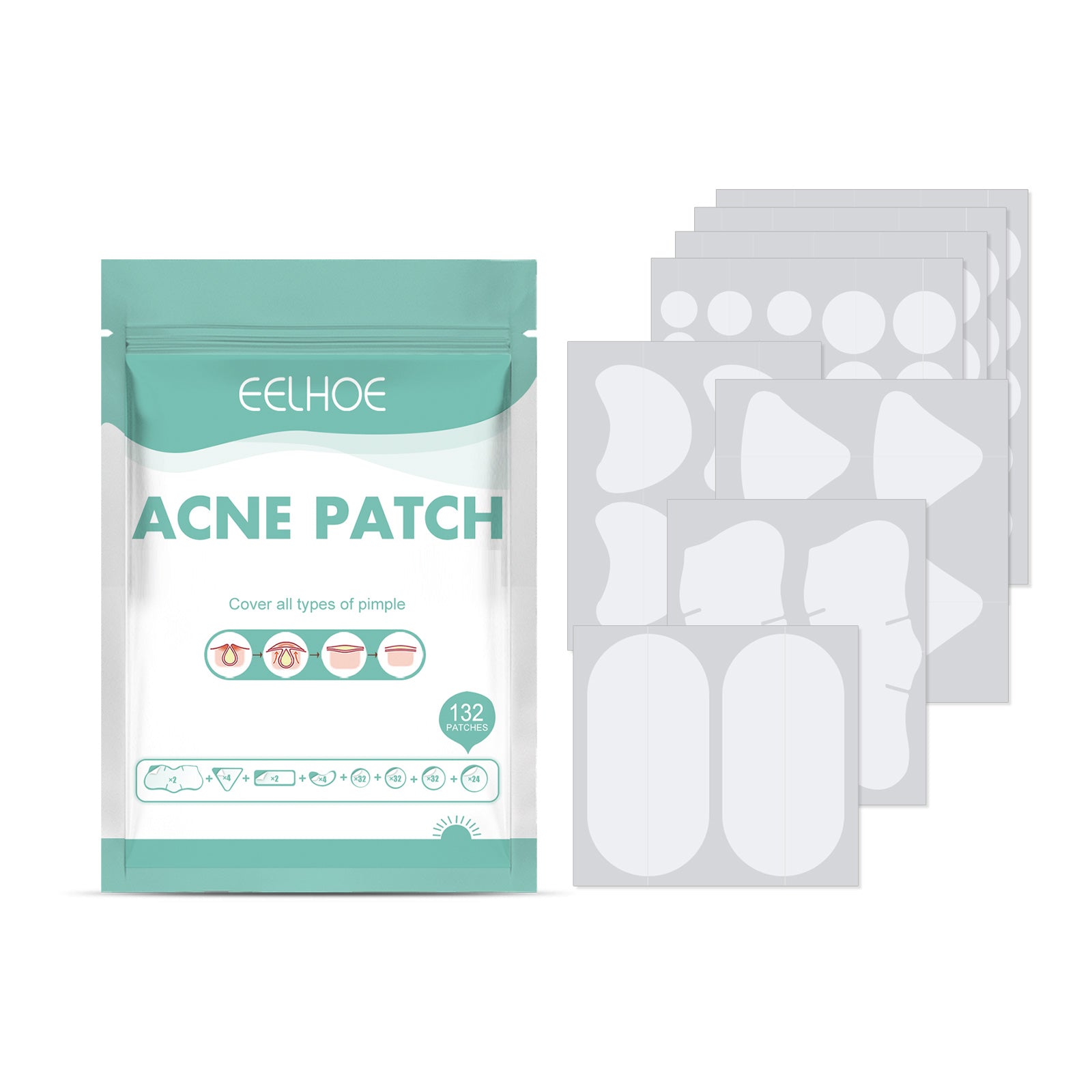 EELHOE Acne Relief Mask Patch Is a Gentle, Non-Irritating Acne Mask That Helps to Reduce Acne Marks and Heal Acne.