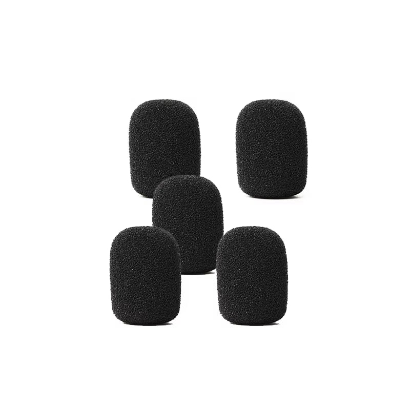 5 Pcs Small Foam Mini Microphone Covers for Headset Microphone Mic Cover for Headset Protection for Lavalier Microphones