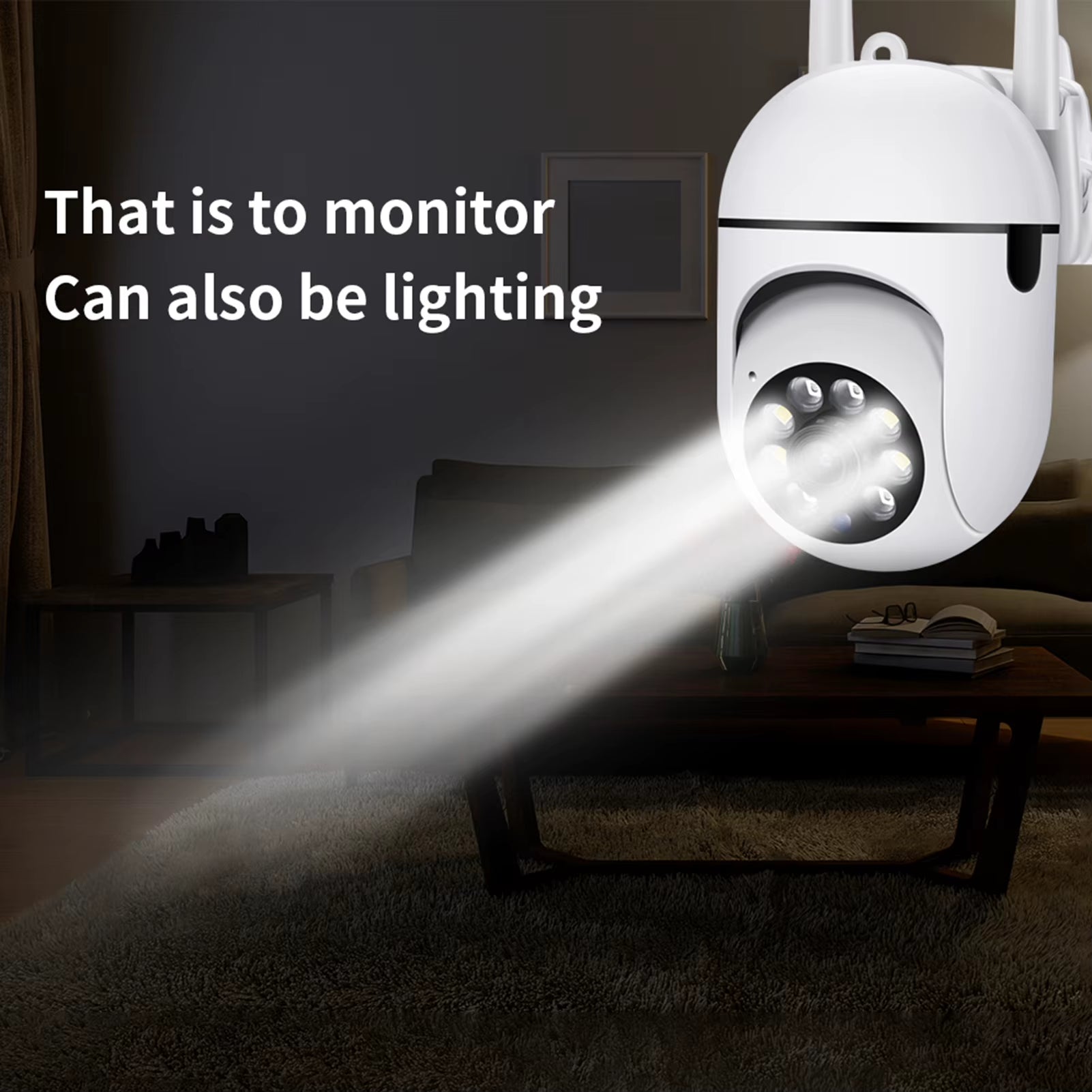 Smart Security Camera 1080P HD Home Camera with Night Vision Motion Detection Tilt 350° for Baby Pet Older