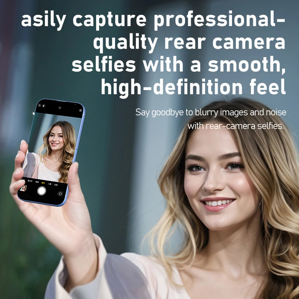 Magnetic Phone Vlog Selfie Monitor Screen Wireless Selfie Monitor Screen Rear Camera Monitor Video Recording Live Screen Monitor