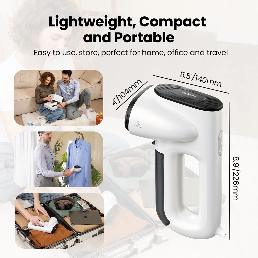 Magic 1 Portable Hand Held Ironing Wrinkle Fabric Steamer, 2300Pa Suction Vacuum Steamer&Iron,Ready-To-Wear Clothes Steamer for Travel