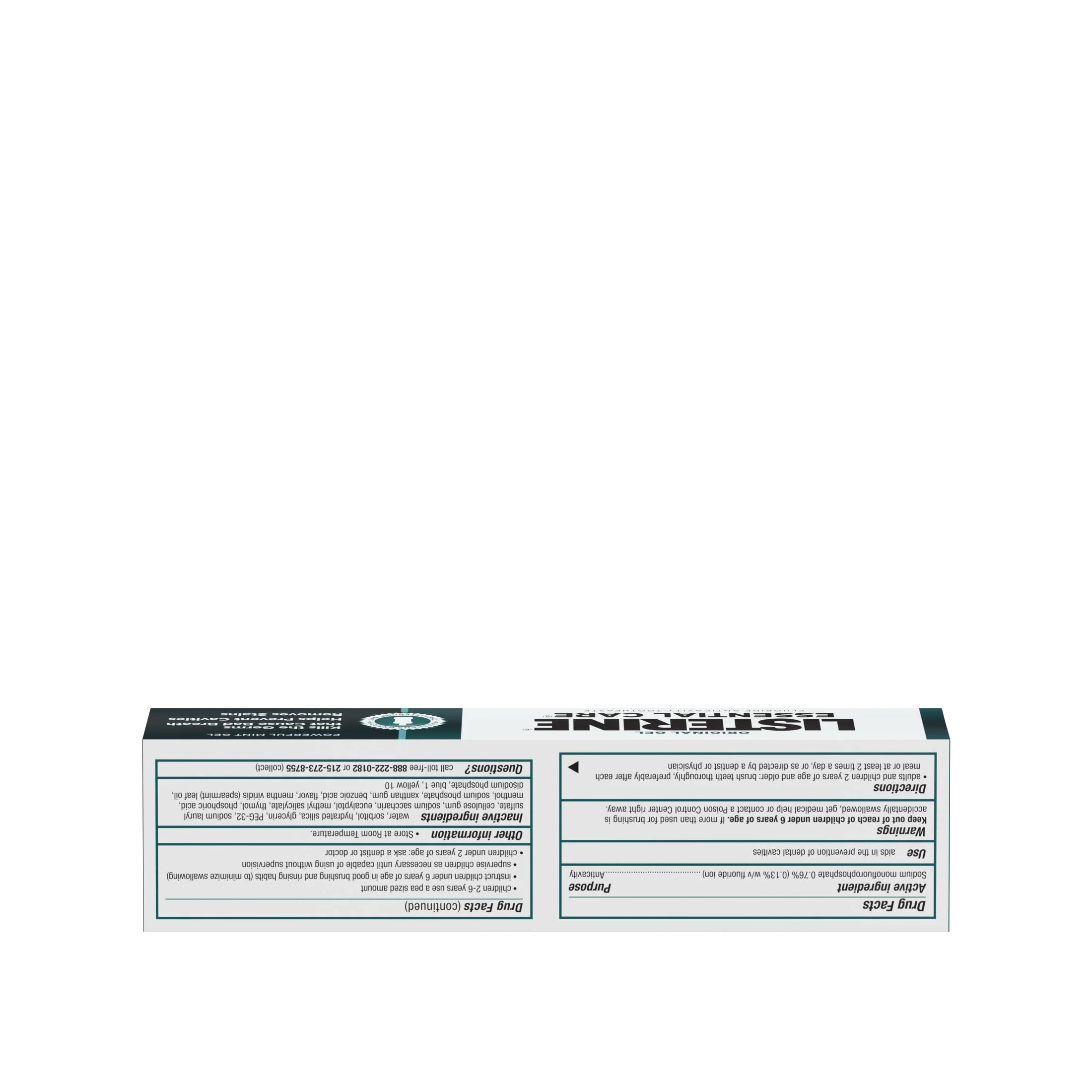 Essential Care Original Gel Fluoride Mint Toothpaste Oral Care, 4.2 Oz