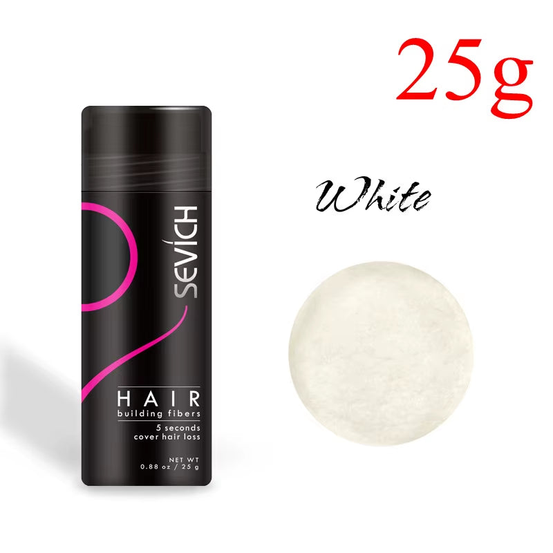 10 Colors Hair Fibers Keratin 25G Hair Building Fibers Thickening Spray Hair Loss Products Instant Regrowth Powders