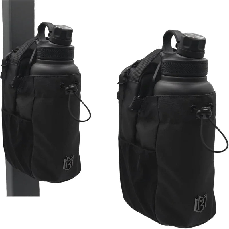 Spot Fitness Magnetic Water Bottle Bag Gym Portable Slanted Water Cup Bag Strong Magnetic Sports Water Bottle Hanging Bag