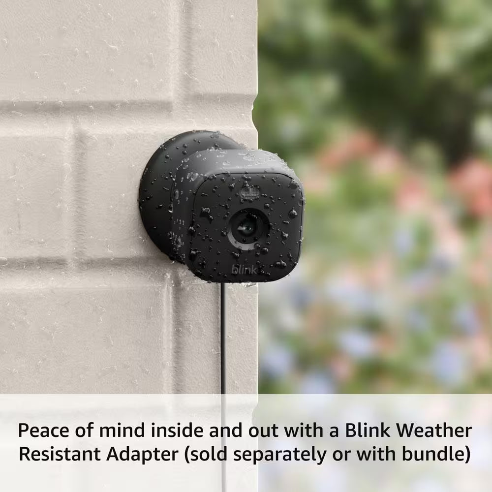 Mini 2 Wired Indoor/Outdoor Smart Security Camera with 1080P HD, 2-Way Talk & Audio, Color Night Vision, Black (2-Pack)