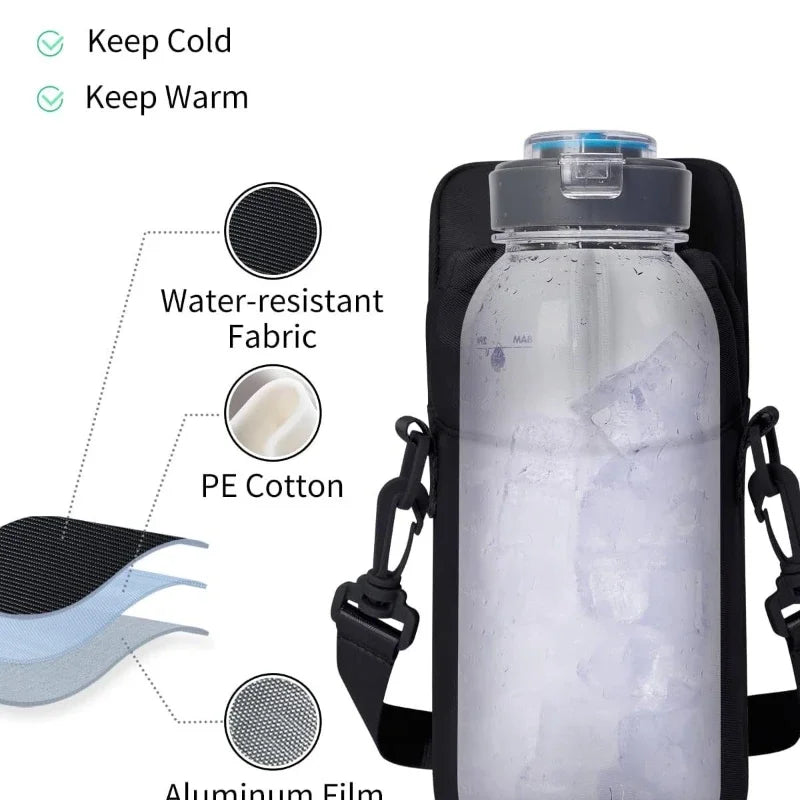 Spot Fitness Magnetic Water Bottle Bag Gym Portable Slanted Water Cup Bag Strong Magnetic Sports Water Bottle Hanging Bag
