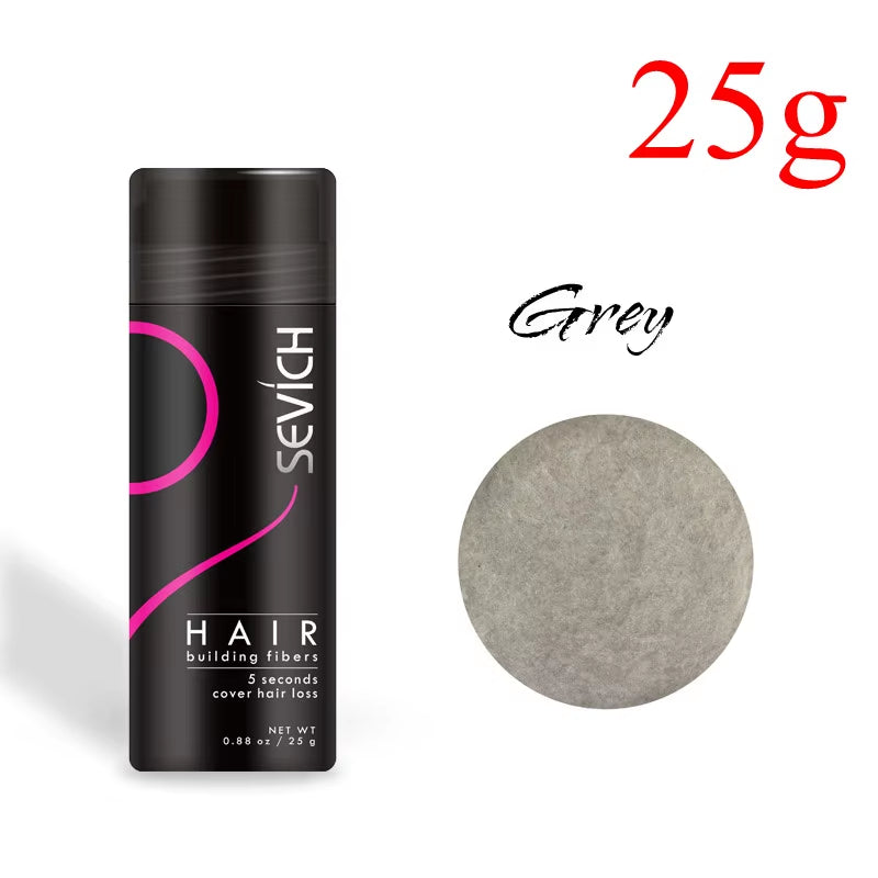 10 Colors Hair Fibers Keratin 25G Hair Building Fibers Thickening Spray Hair Loss Products Instant Regrowth Powders