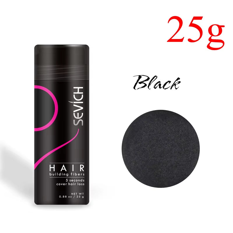10 Colors Hair Fibers Keratin 25G Hair Building Fibers Thickening Spray Hair Loss Products Instant Regrowth Powders